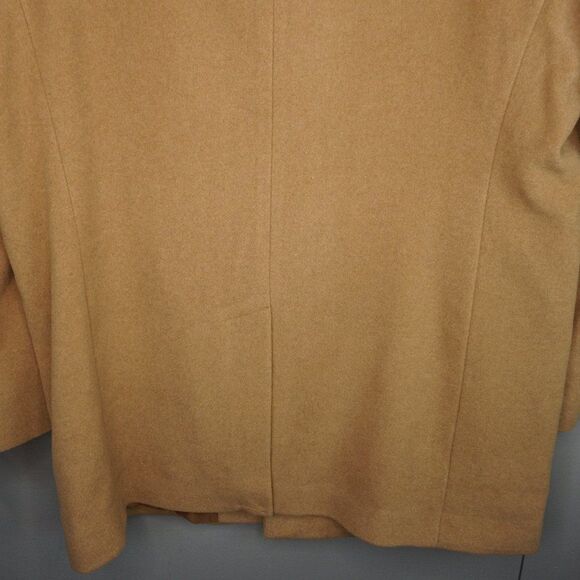 Calvin Klein Prosper Wool Blend X-Fit Slim Fit Overcoat Coat in Camel size 48Reg - Picture 12 of 16
